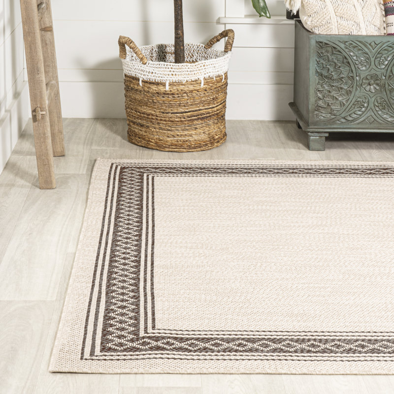 Breakwater Bay Clap Back Cream/Black Indoor/Outdoor Rug Wayfair